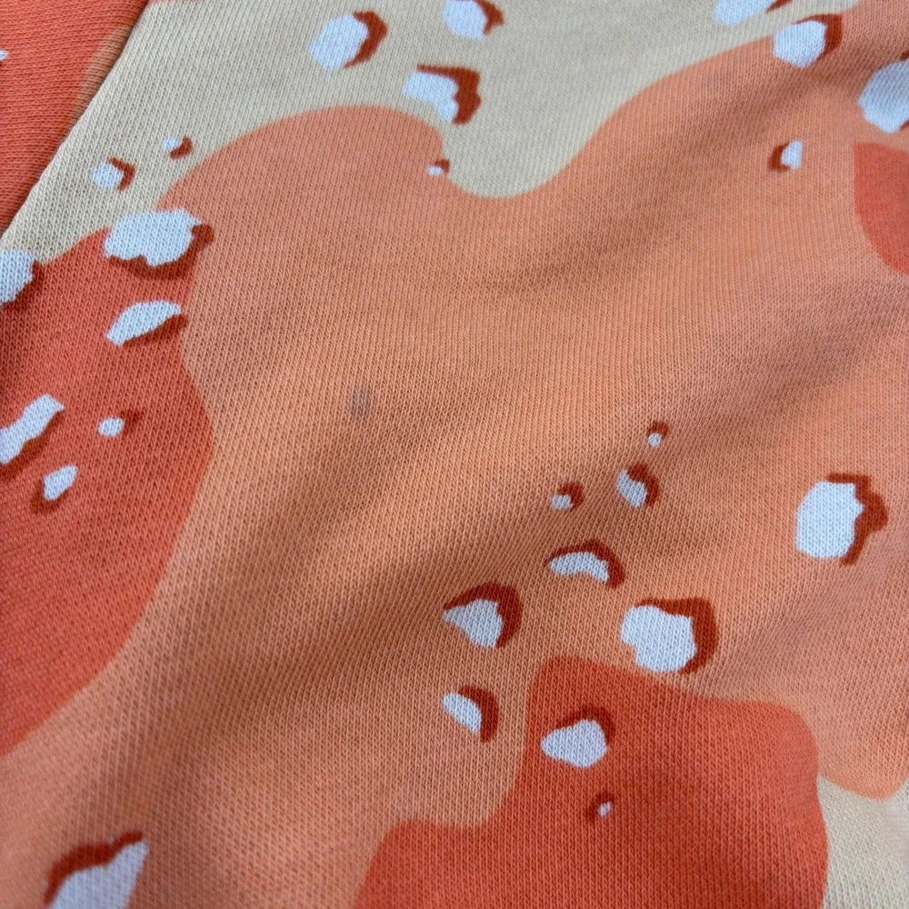 Nike Womens Camo Cropped Hoodie Size Medium Orange Desert Camouflage - Picture 8 of 14